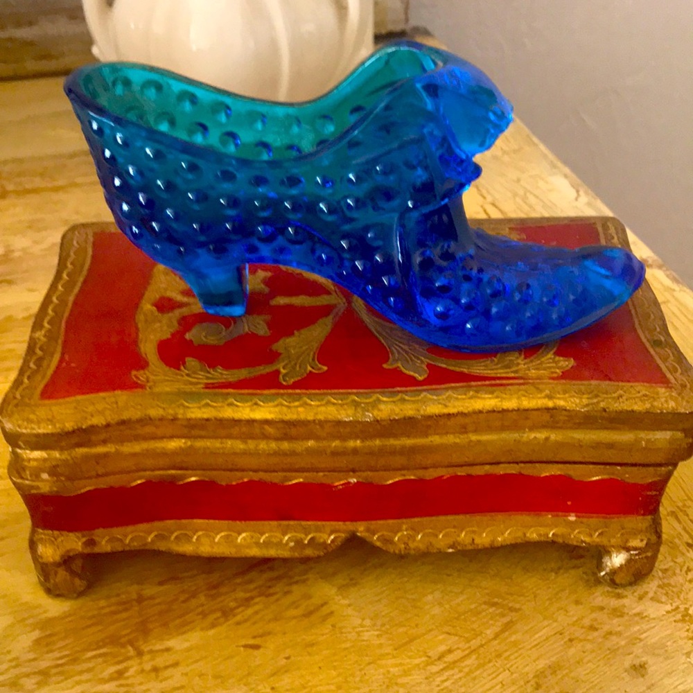 Fenton Glass Shoe